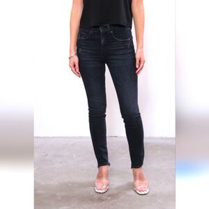Nili Lotan Black Skinny Jean Size 24 Luxury Slim Cotton